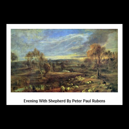 Evening With Shepherd By Peter Paul Rubens Print