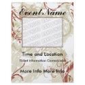 Event Floral Grunge Flyer by ZazzleFlyers Event Floral Grunge Flyer