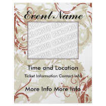 Event Floral Grunge Flyer by ZazzleFlyers Event Floral Grunge Flyer