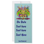 Event Mardi Gras The Queen Style 2 Plse View Notes Rack Card Template