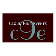 Event Planner Monogram Logo Business Cards