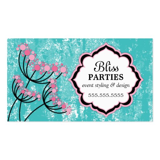 Event Styling and Design Business Cards (front side)