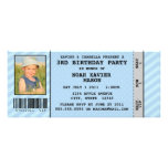 Event Ticket Style Birthday Party Inviation Invitation