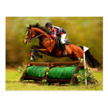 Eventer - Horse Art Post Card