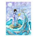 Eventide Fine Art Print Poster, Geisha Dolphin Art by artbyamandarobbins Eventide Fine Art Print Poster, Geisha Dolphin Art