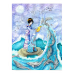 Eventide Fine Art Print Poster, Geisha Dolphin Art