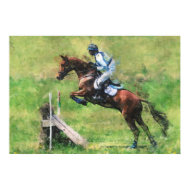 Eventing horse print print
