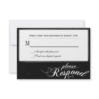 Ever After Chalkboard Response Card