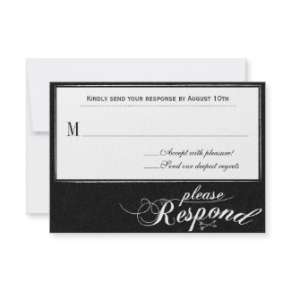 Ever After Chalkboard Response Card