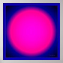 Ever Expanding Glowing Pink Posters