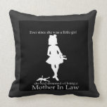 Ever Since She Was a Little Girl... Throw Pillows