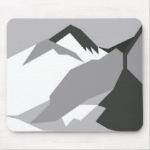 Everest Black - Art Gallery Selection mousepads by lonvig Everest Black - Art Gallery Selection mousepads