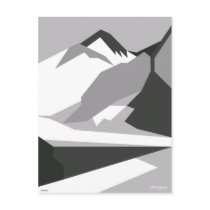 Everest Black - Art Gallery Selection postcards by lonvig Everest Black - Art Gallery Selection postcards