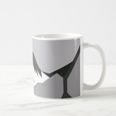 Everest - black Mug by lonvig