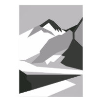 Everest - black posters