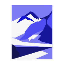 Everest - blue postcards by lonvig Everest - blue postcards