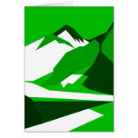 Everest - green greeting cards