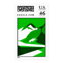 Everest - green postage by lonvig Everest - green postage