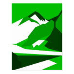 Everest - green postcards