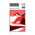 Everest - red postage stamps