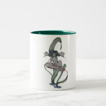 Everglades Fairy Mug with Frogs and Cattails mugs