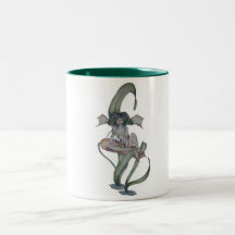 Everglades Fairy Mug with Frogs and Cattails