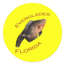 Everglades Florida Round Stickers