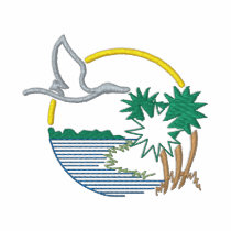 Everglades Scene embroidered shirts