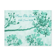 Evergreen Bliss Save The Date postcard