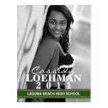 Evergreen Custom Photo Graduation Announcement Postcard