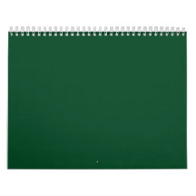 Evergreen Green Backgrounds on a Calendar