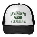 Evergreen - Wolverines - High - Seattle Washington Mesh Hat
