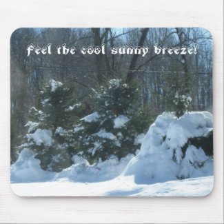 Evergreens in the Snow! Mousepad mousepad