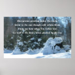 Evergreens in the Snow! posters