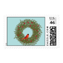 EVERGREENWREATH with Cardinal Stamp