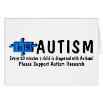 Every 20 Minutes A Child Is Diagnosed With Autism cards
