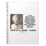 Every Action Must Due One Seven Causes Aristotle Spiral Notebooks