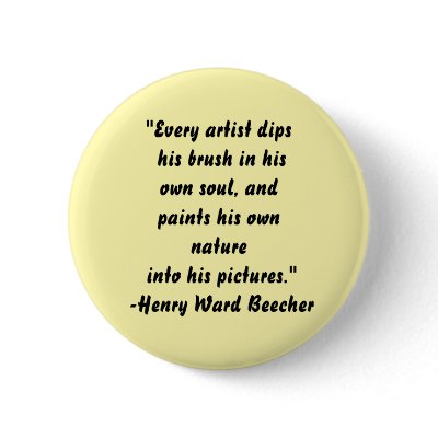 "Every artist dips.... Buttons by ZazzleGalleries