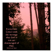 Every Child Comes withthe message...Poster posters by pammys Every Child Comes withthe message...Poster posters