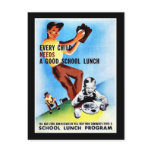 Every Child Needs A Good School Lunch Postcards