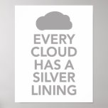 Every Cloud has a silver lining Posters