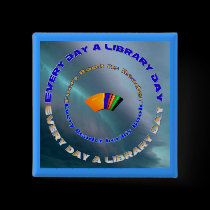 Every day a Library Day buttons