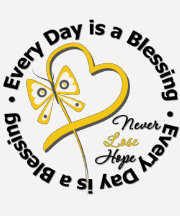 Every Day is a Blessing - Hope Childhood Cancer Tshirt