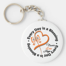 Every Day is a Blessing v2 Hope Kidney Cancer Key Chain
