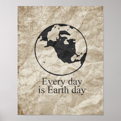EVERY DAY IS EARTH DAY zazzle_print