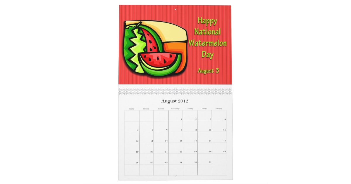 Every Day's A Holiday 2012 Calendar Zazzle