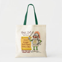 Every Knight Shall Read Every Day Canvas Bags