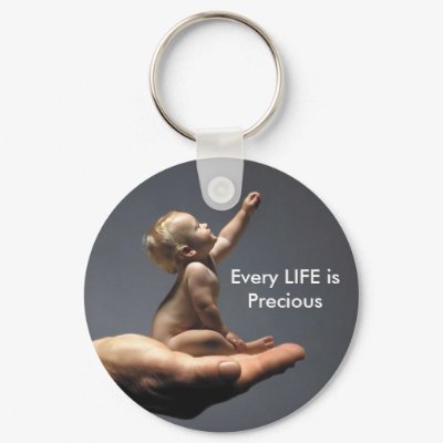 Every LIFE is Precious - Reaching Keychain by Btlmom2