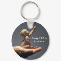 Every LIFE is Precious - Reaching Keychain
