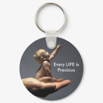 Every LIFE is Precious - Reaching Keychain by Btlmom2 Every LIFE is Precious - Reaching Keychain